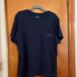 Vineyard Vines Blue Pink Graphic Short Sleeve Tee
